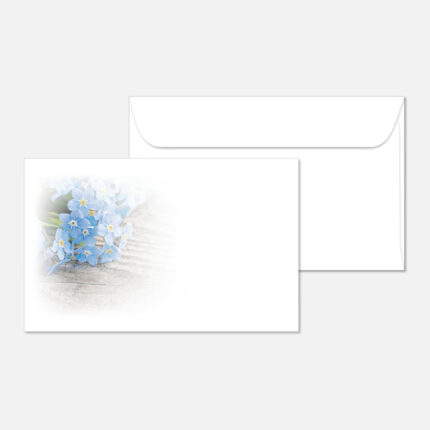 Kuvert mit einer Blume